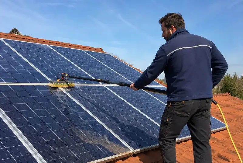 Nettoyage et entretien de panneaux solaires à Castelnou